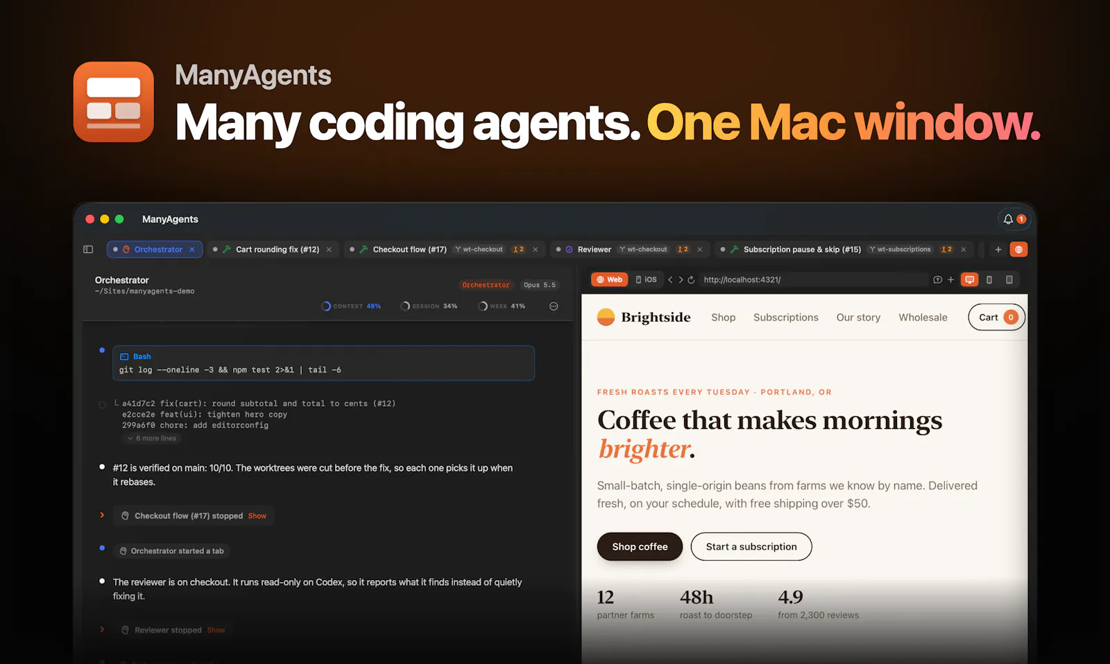 ManyAgents screenshot 2