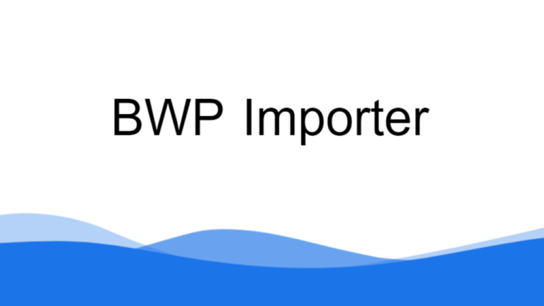 BWP Importer