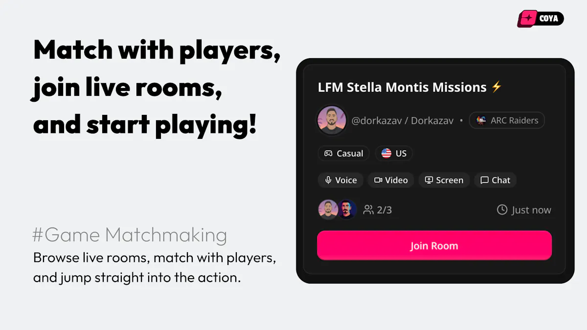 COYA: Where Gamers Connect