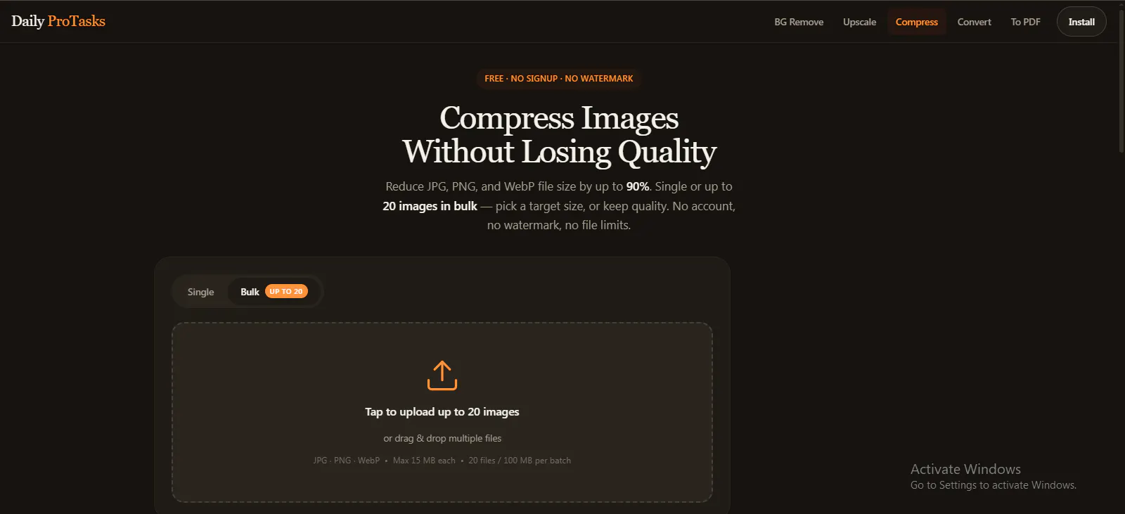 DailyProTasks: 5 Free Image Utilities gallery image
