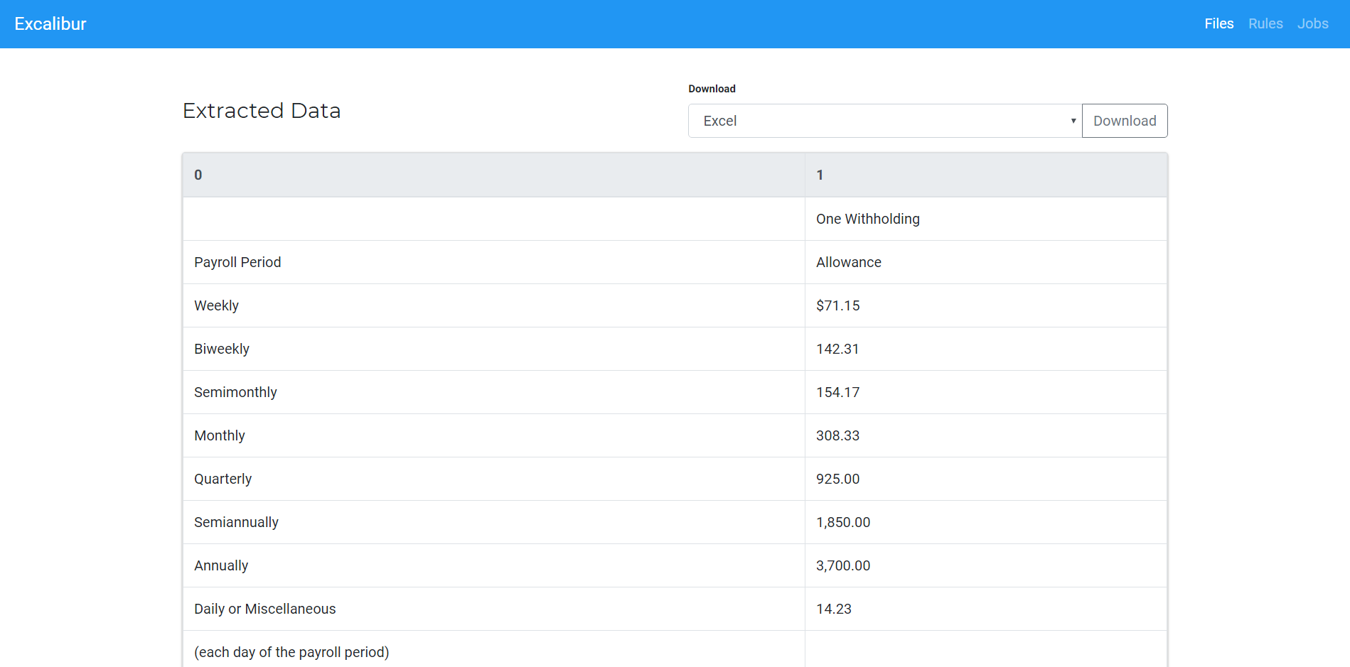 Excalibur gallery image