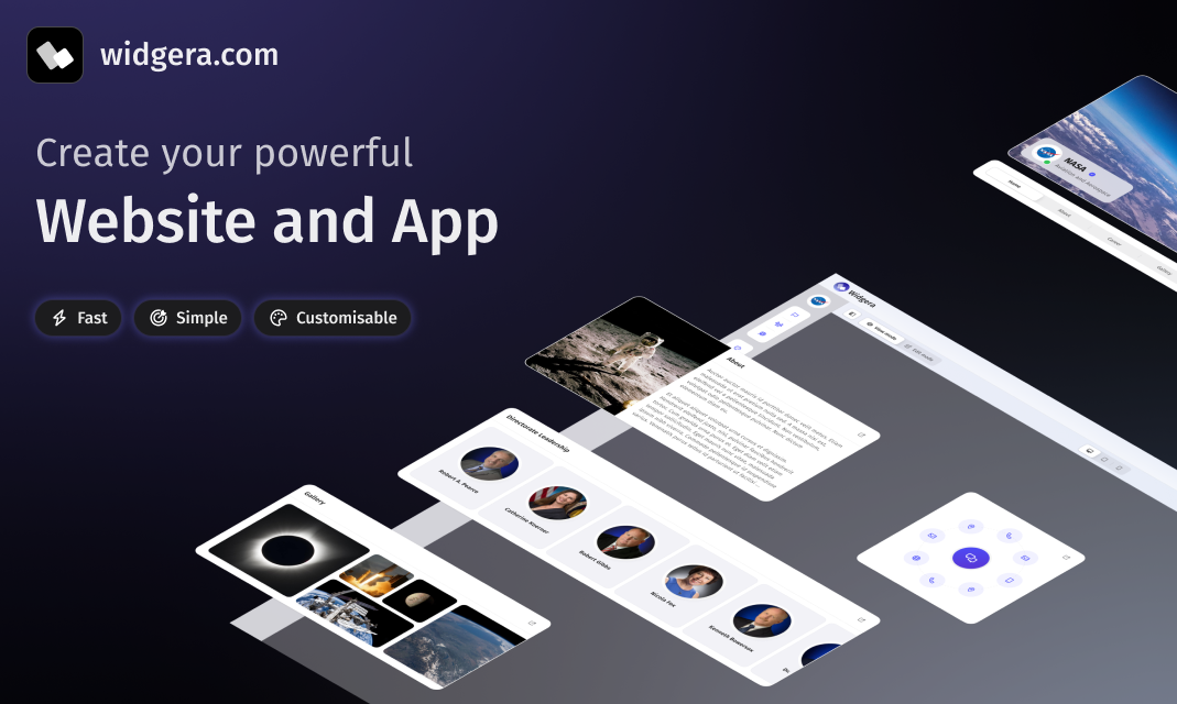 startuptile Widgera-Create Web-apps with Superpowers!