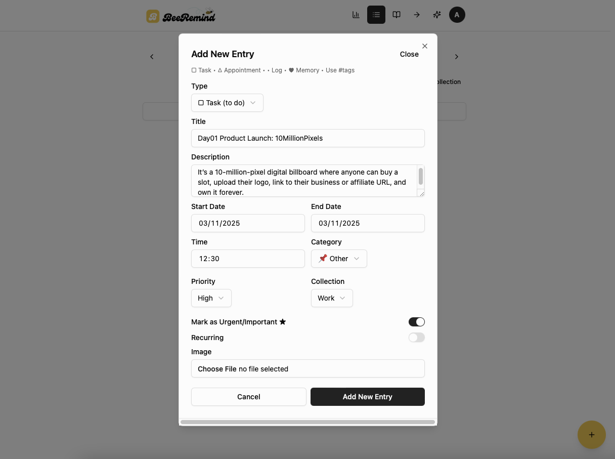 BeeRemind - Screenshot 3 preview