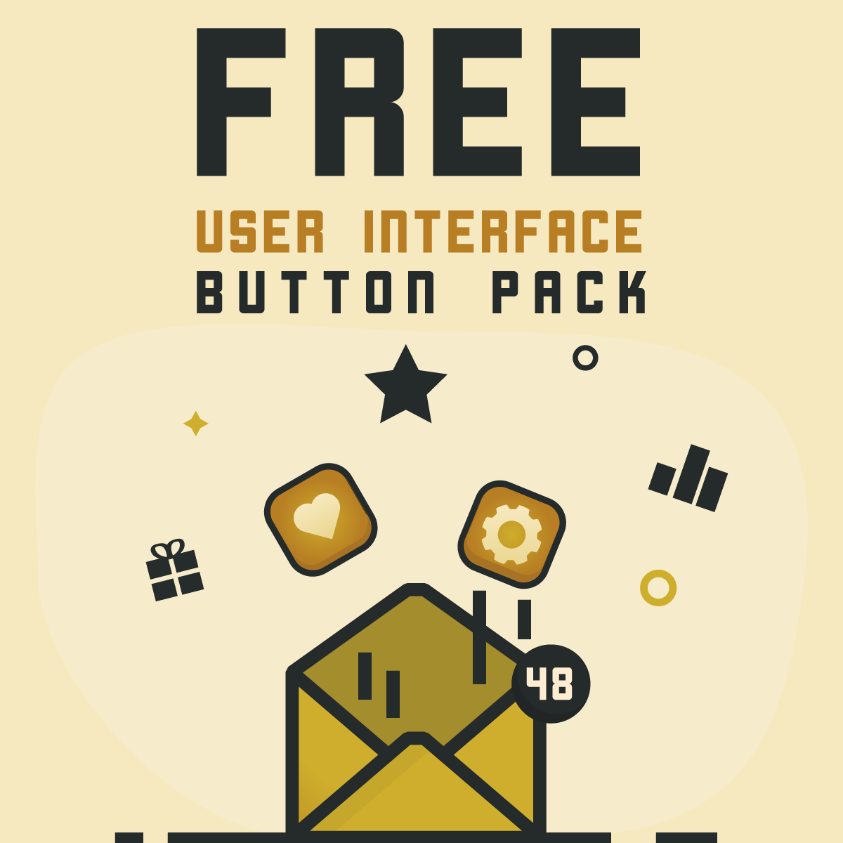 Free Game UI Button Pack gallery image
