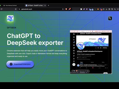 GPTSeek :ChatGPT to DeepSeek chat export gallery image