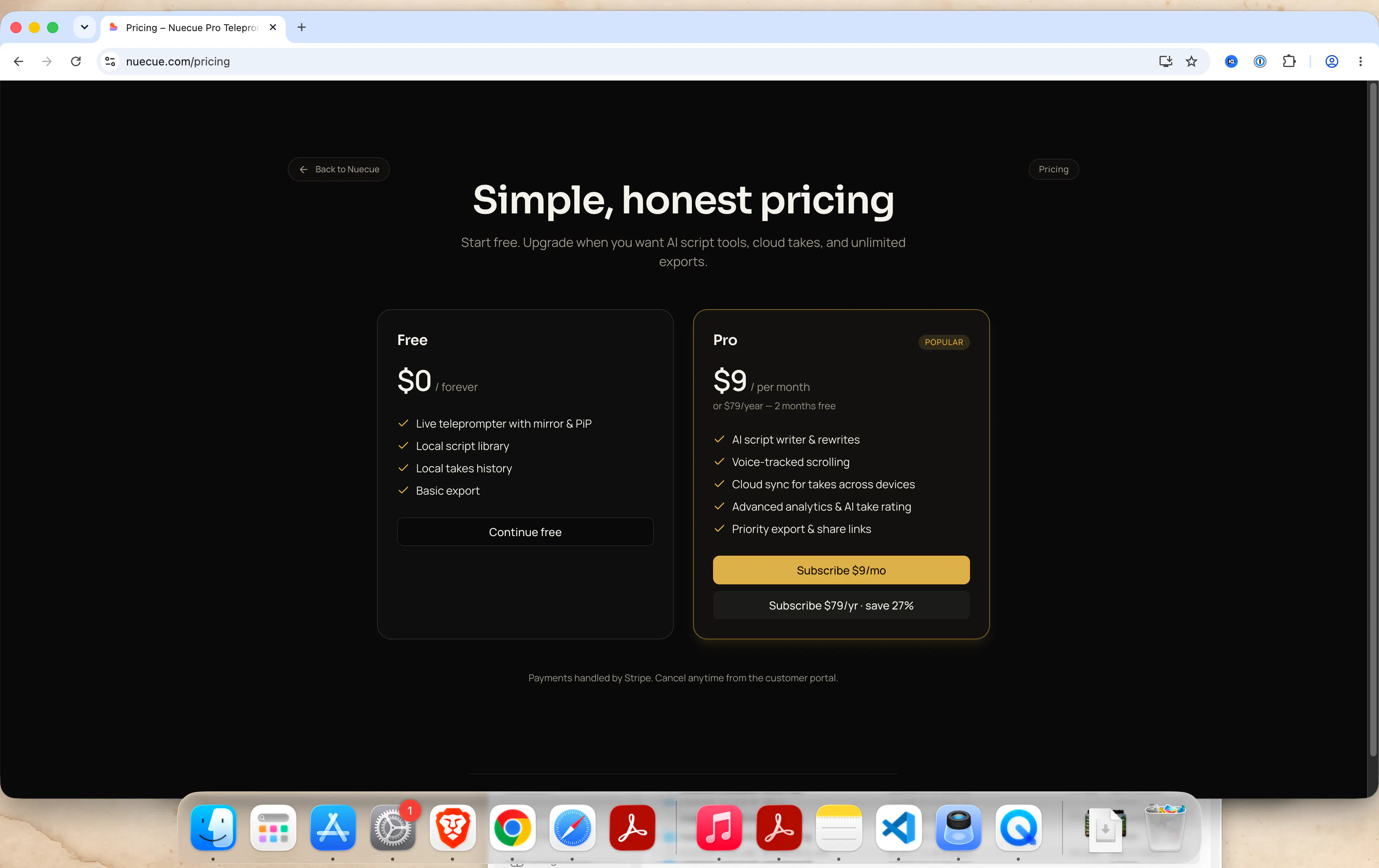 Nuecue — Voice-Aware Teleprompter screenshot