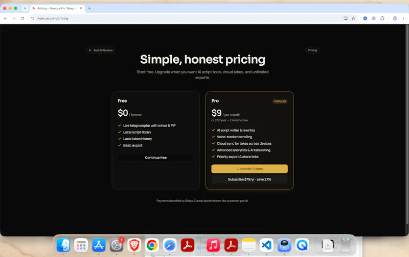 Nuecue — Voice-Aware Teleprompter screenshot 7