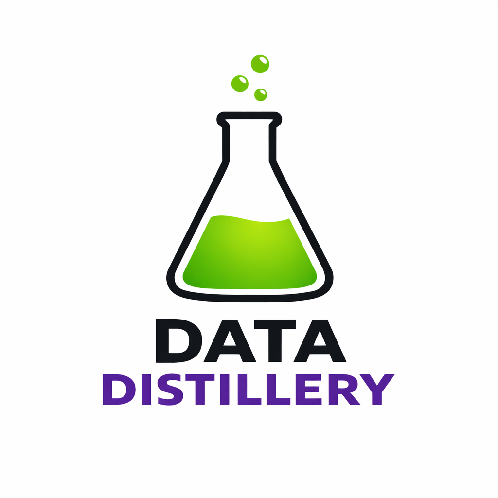 Data Distillery - Product Hunt launch logo and brand identity