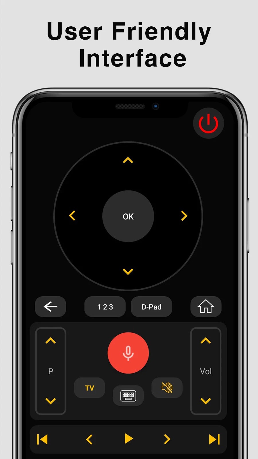 Universal TV Remote - Main product screenshot demonstrating key features and user interface