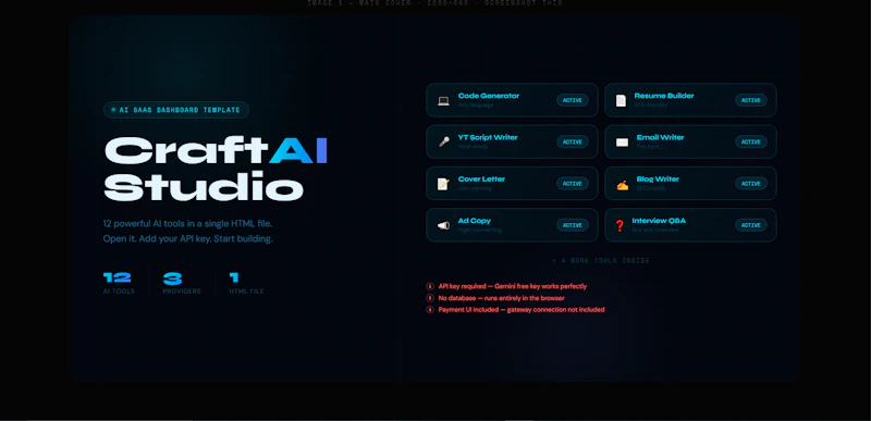  CraftAI Premium AI SaaS Template screenshot 3