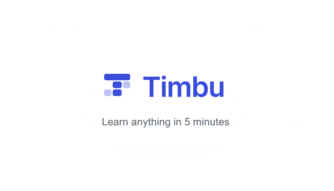 Timbu - Main product screenshot demonstrating key features and user interface