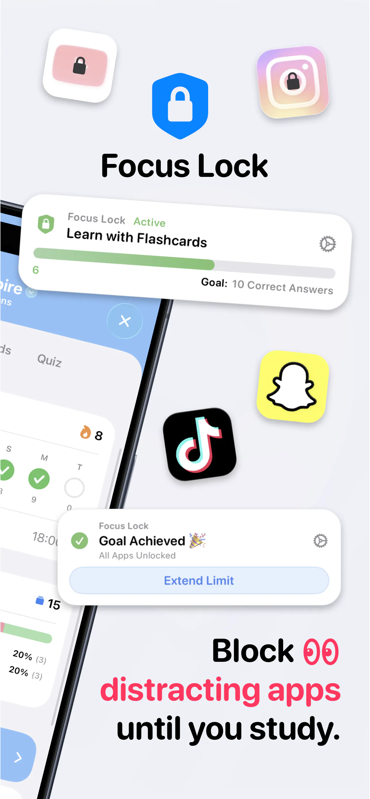 Flashio: AI Flashcards with Focus Lock gallery image
