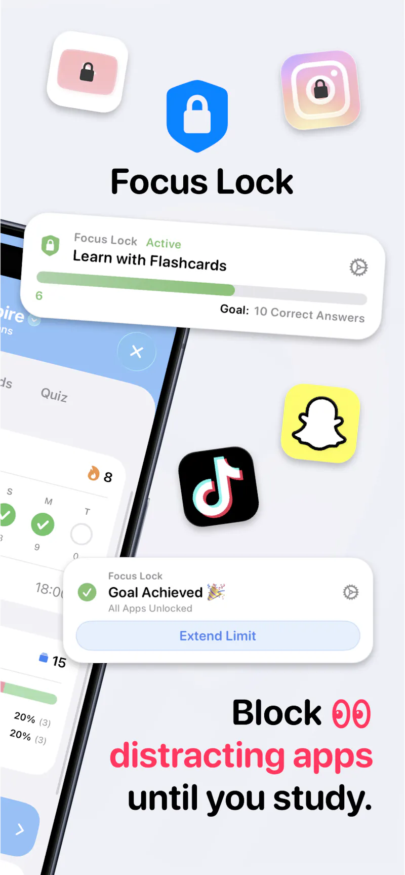 Flashio: AI Flashcards with Focus Lock screenshot 2