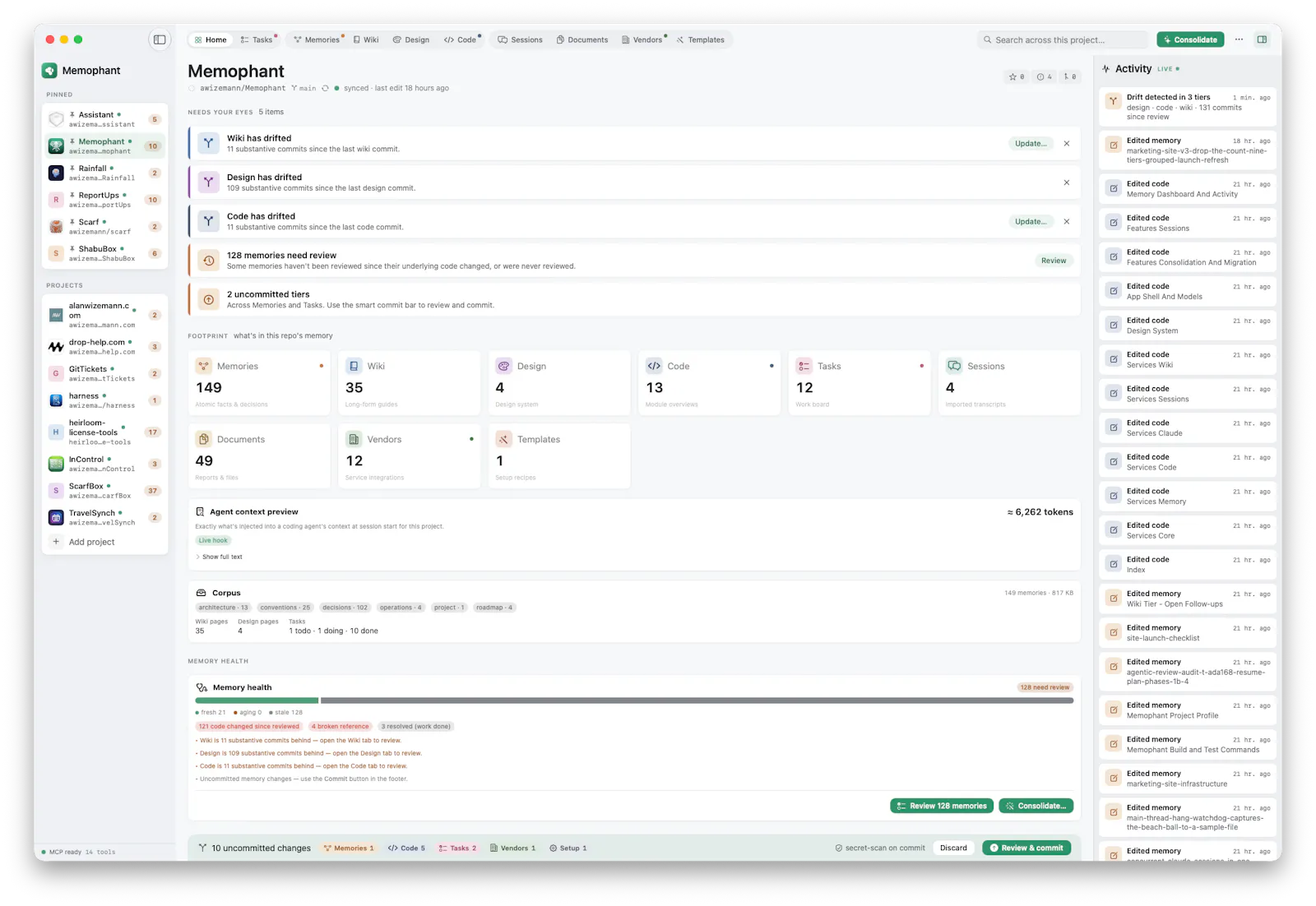 Memophant screenshot 2