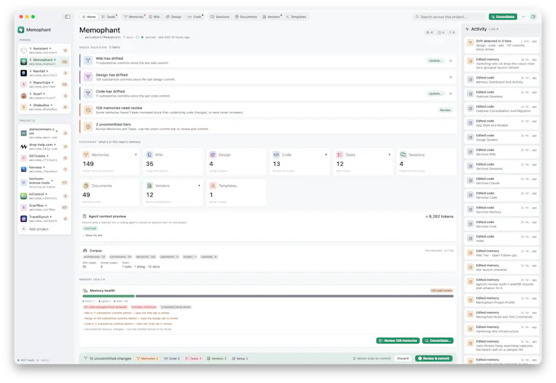 Memophant screenshot 2