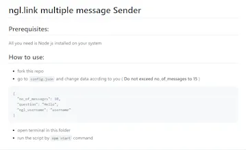 ngl.link multiple message Sender gallery image