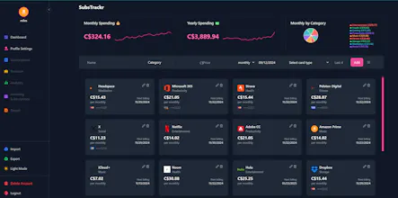 SubsTrackr gallery image