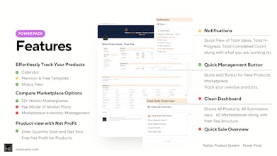 Notion Product System: Creator Planner gallery image