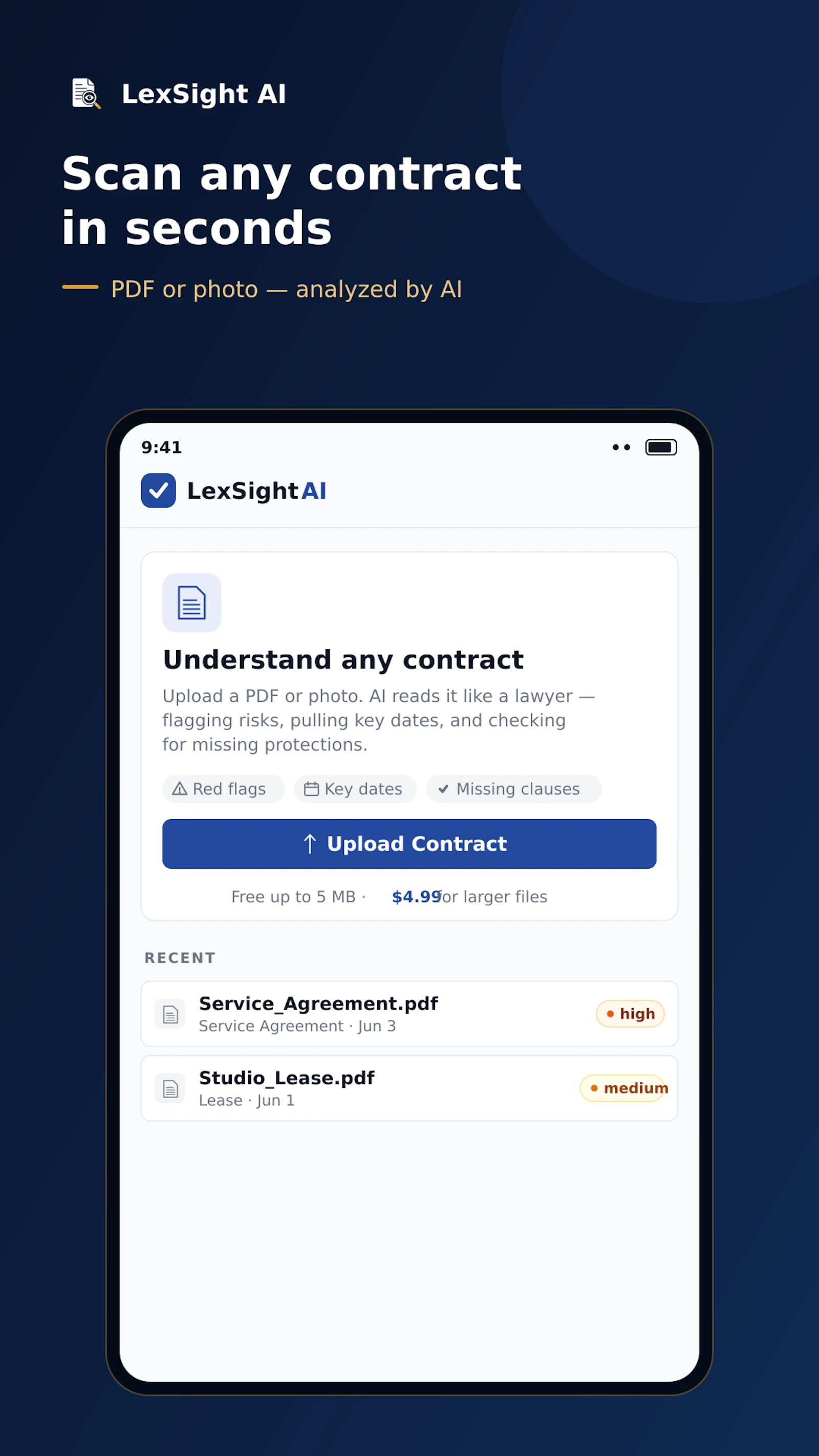 Contract Analyzer screenshot 2