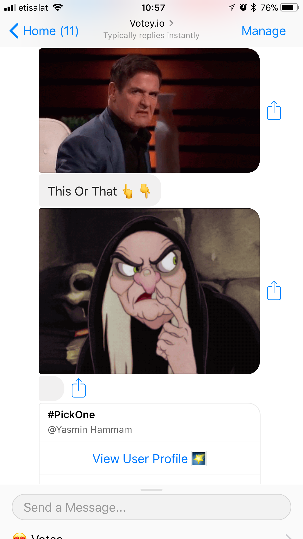 Votey.io - Bot for making decisions with friends :) gallery image