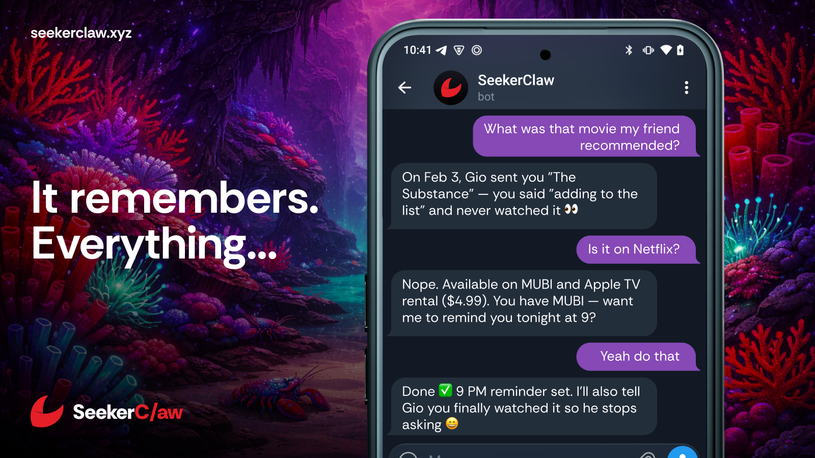 SeekerClaw gallery image