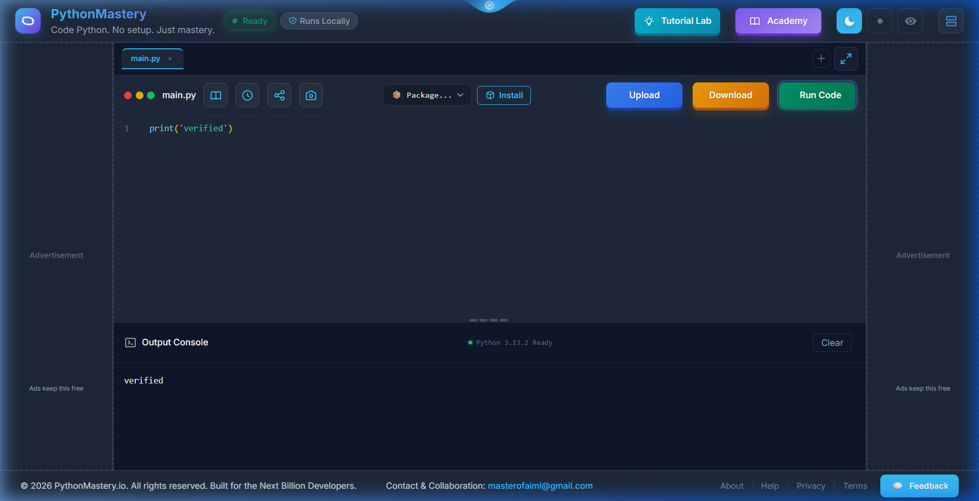 Pythonmastery.io gallery image
