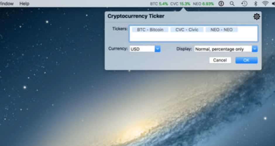 Cryptocurrency Ticker gallery image
