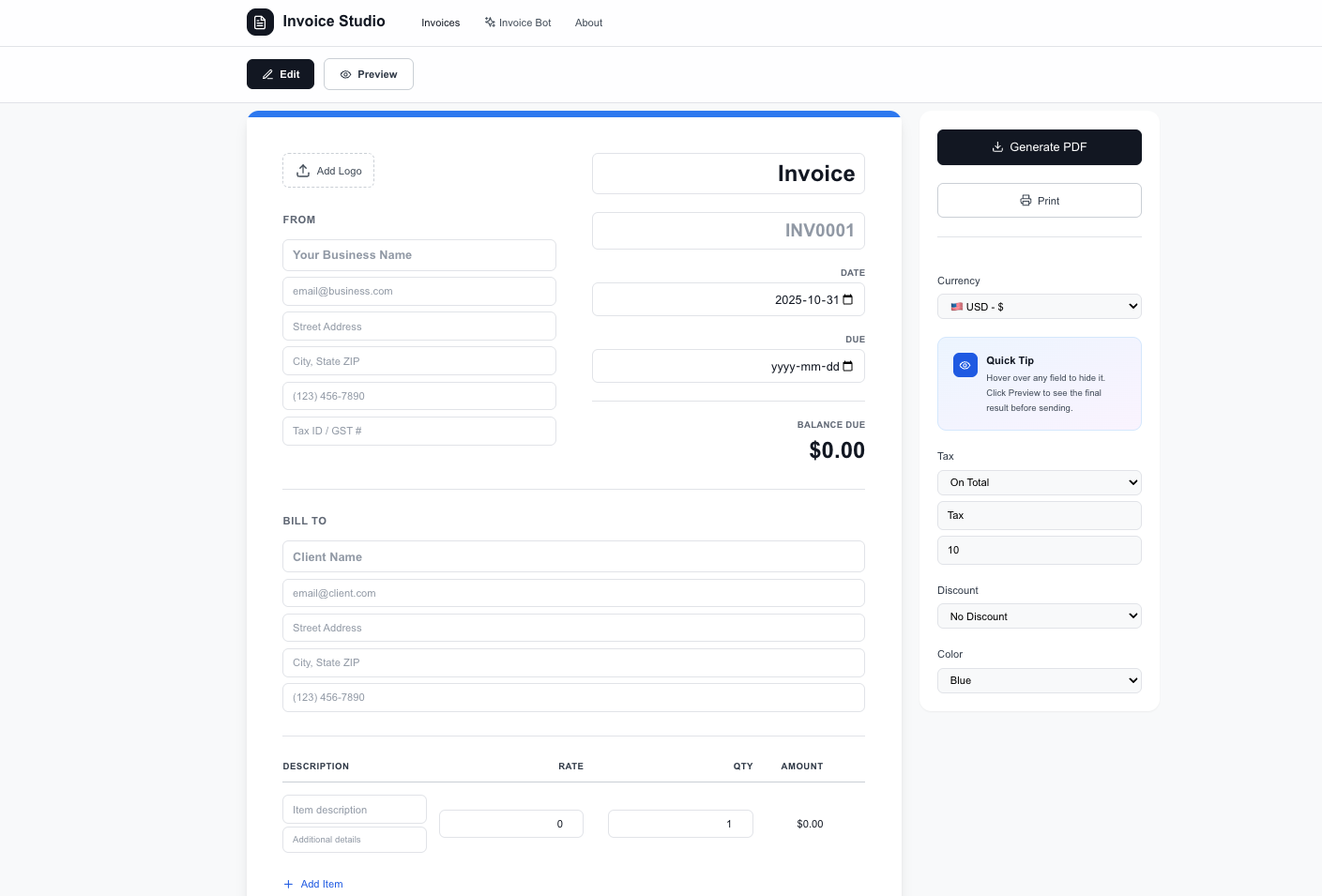 Invoice Studio gallery image