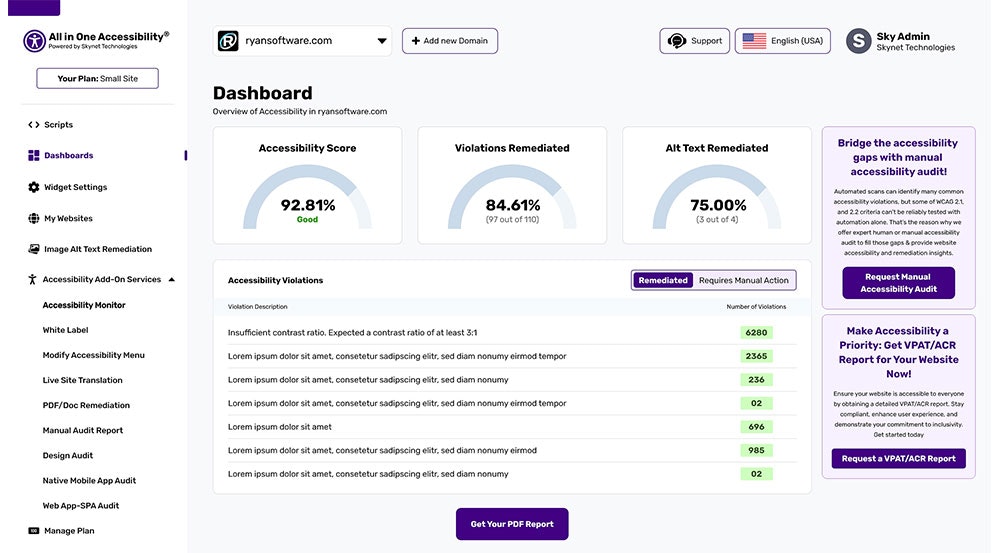 Skynet Accessibility Scanning&Monitoring gallery image