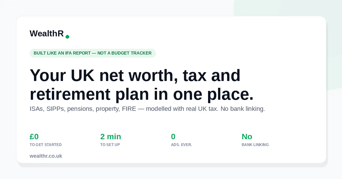 WealthR - Free UK Wealth Tracker gallery image