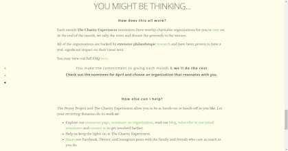 The Charity Experiment gallery image