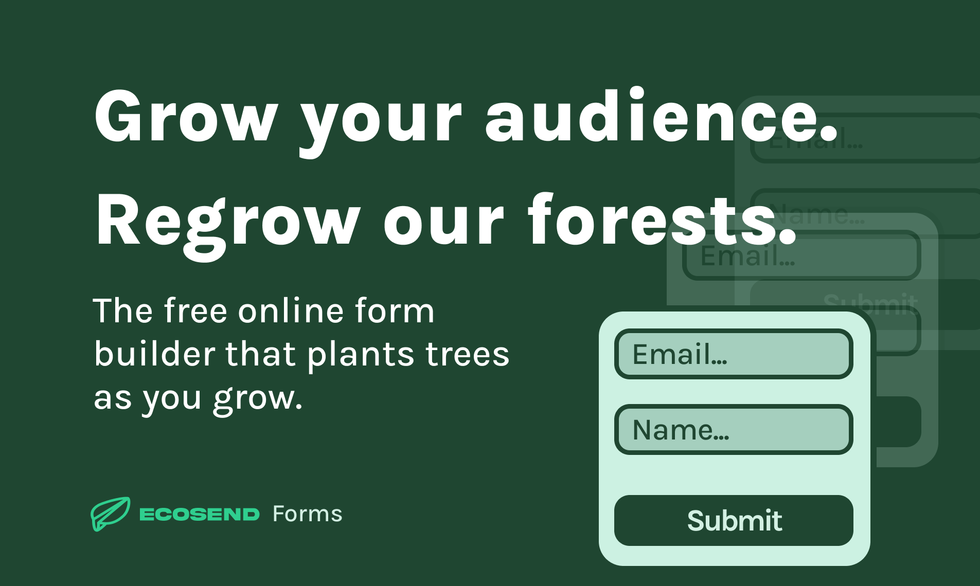 startuptile EcoSend Forms-Grow your audience while planting trees