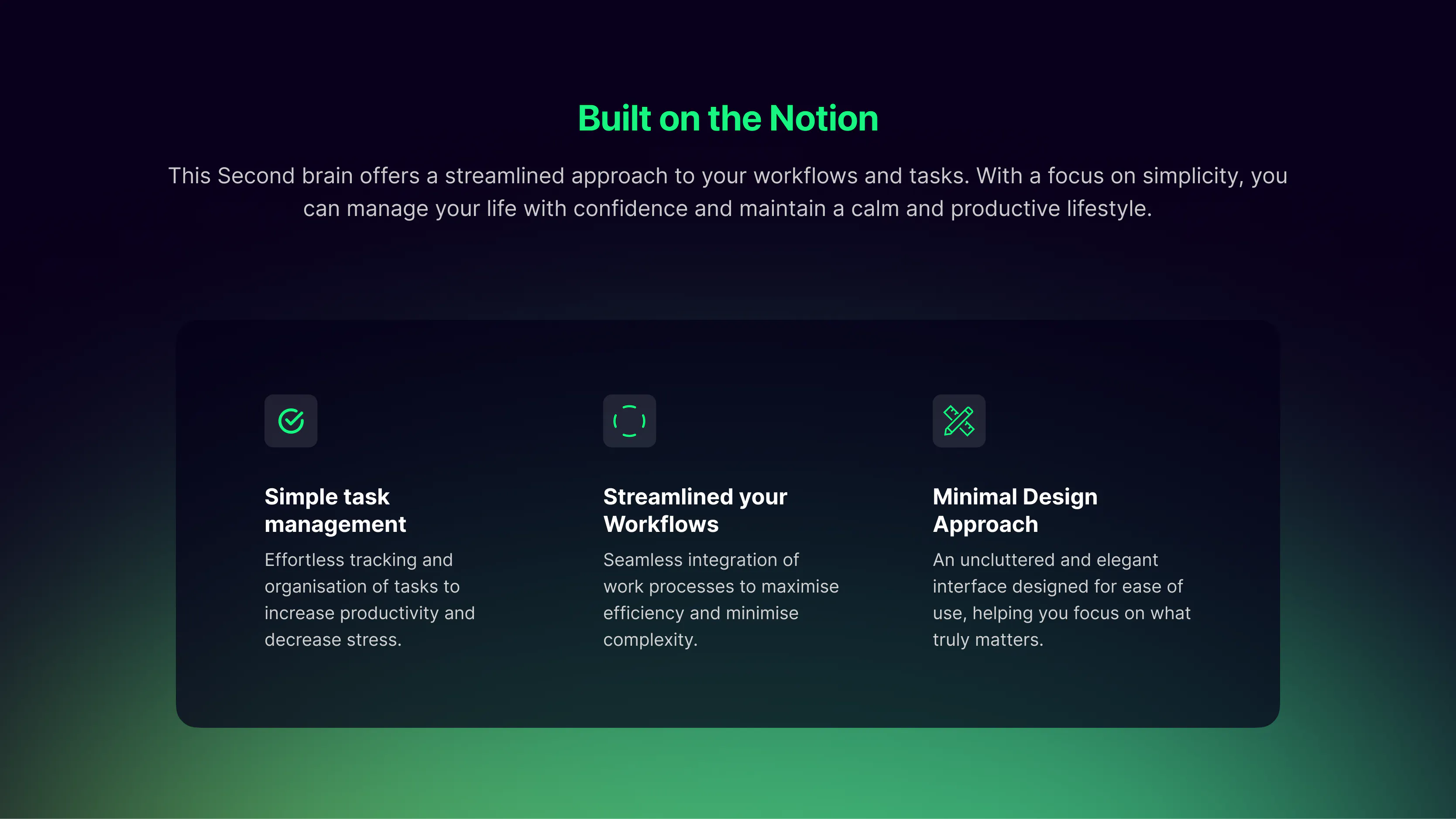 Second Brain Notion Template gallery image