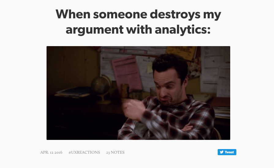 UX REACTIONS gallery image