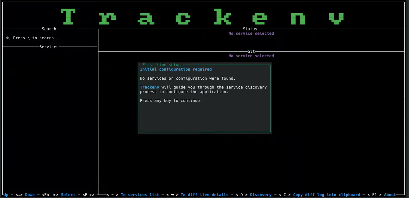 Trackenv screenshot 3