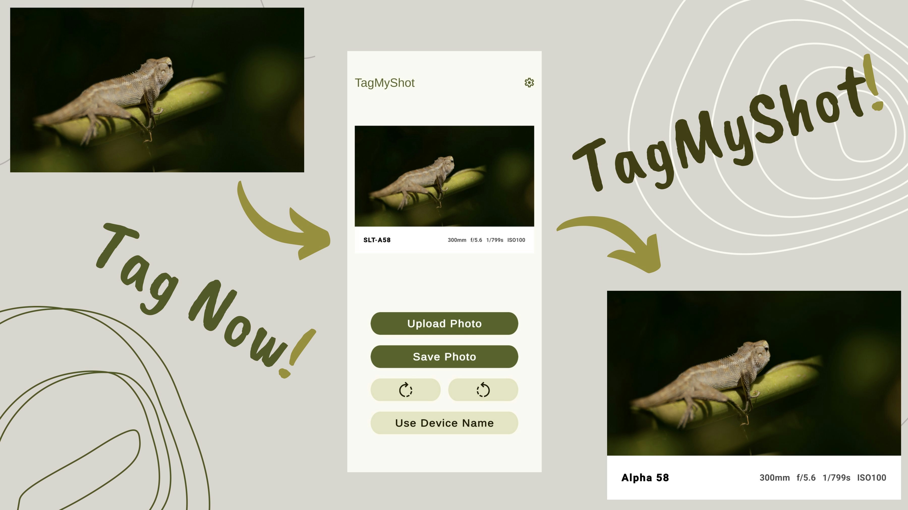 Tagmyshot - Agregue barras de especificaciones personalizables a sus fotos con facilidad media 4