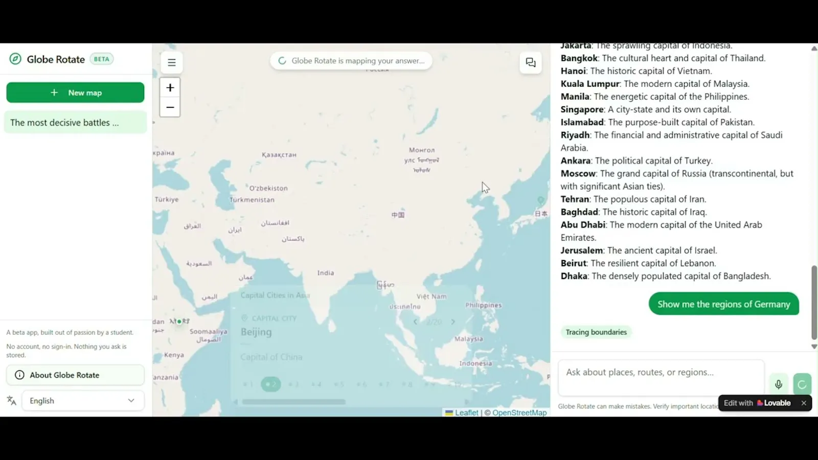 Globe Rotate AI screenshot 1 (video preview)