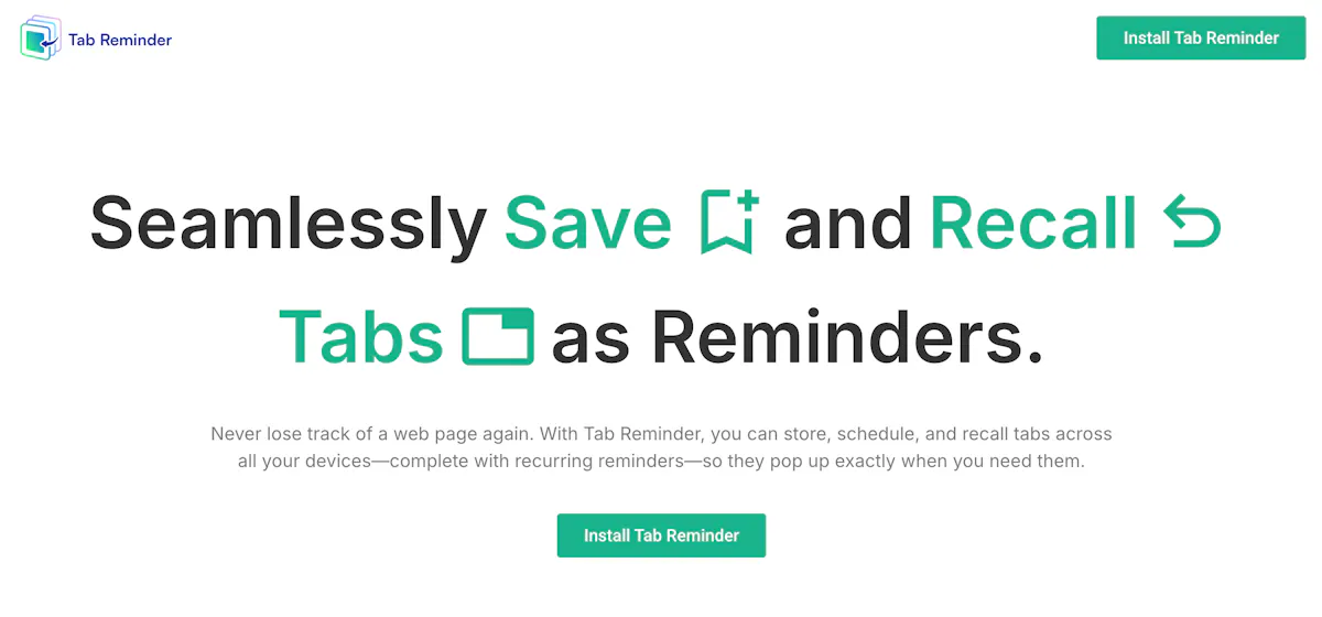 Tab Reminder