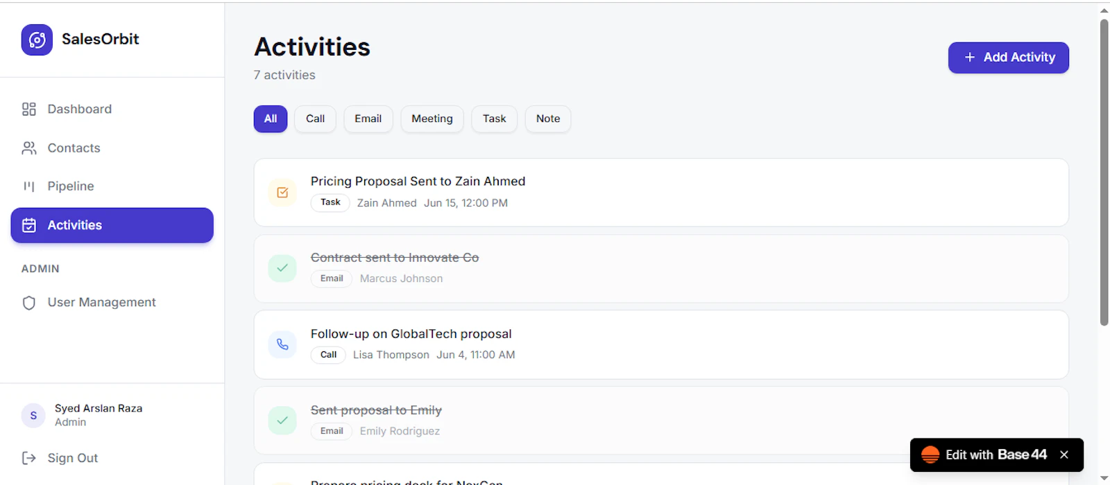 SalesOrbit CRM screenshot 4