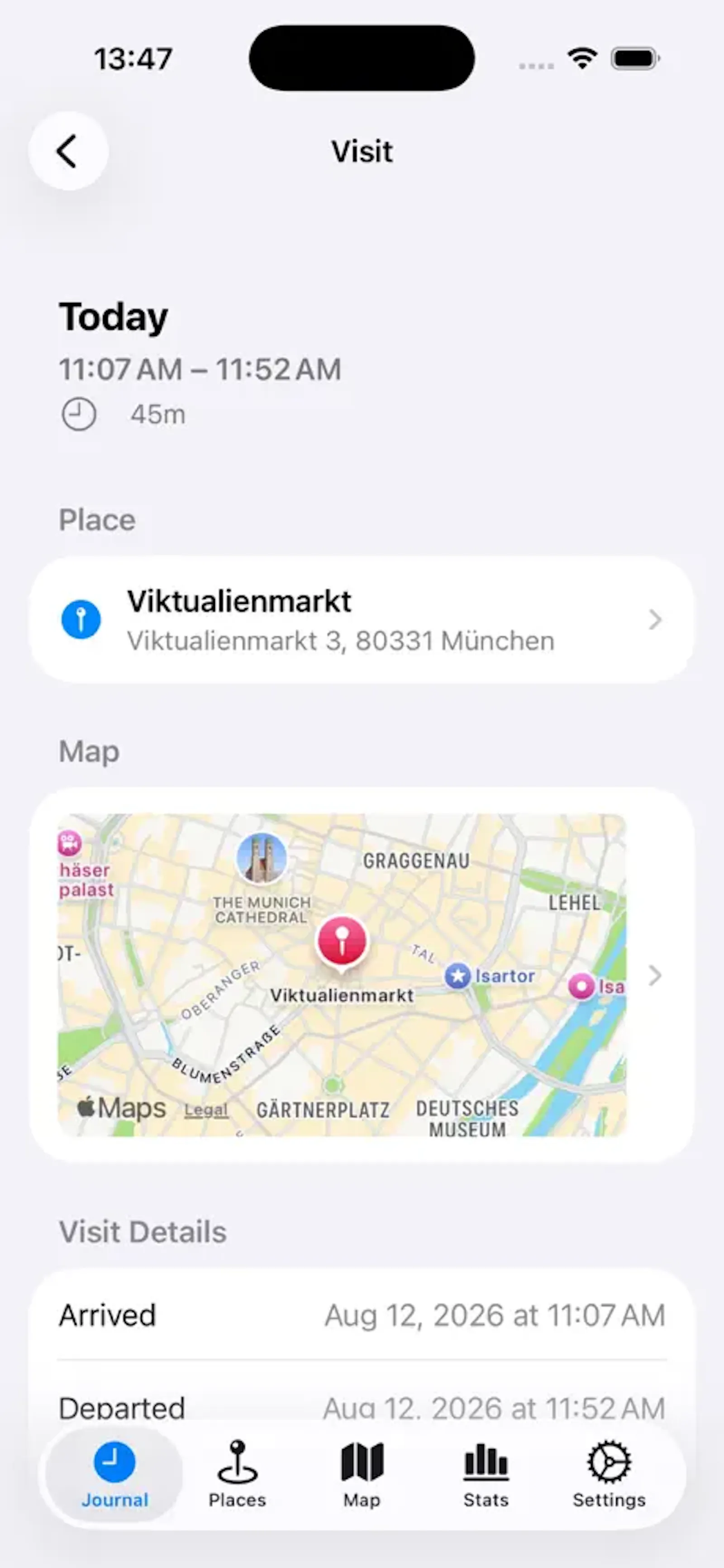 Been - Your Private Location Log screenshot 1