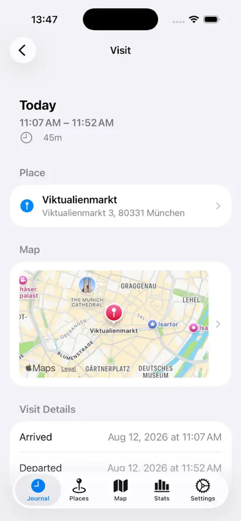 Been - Your Private Location Log screenshot 1