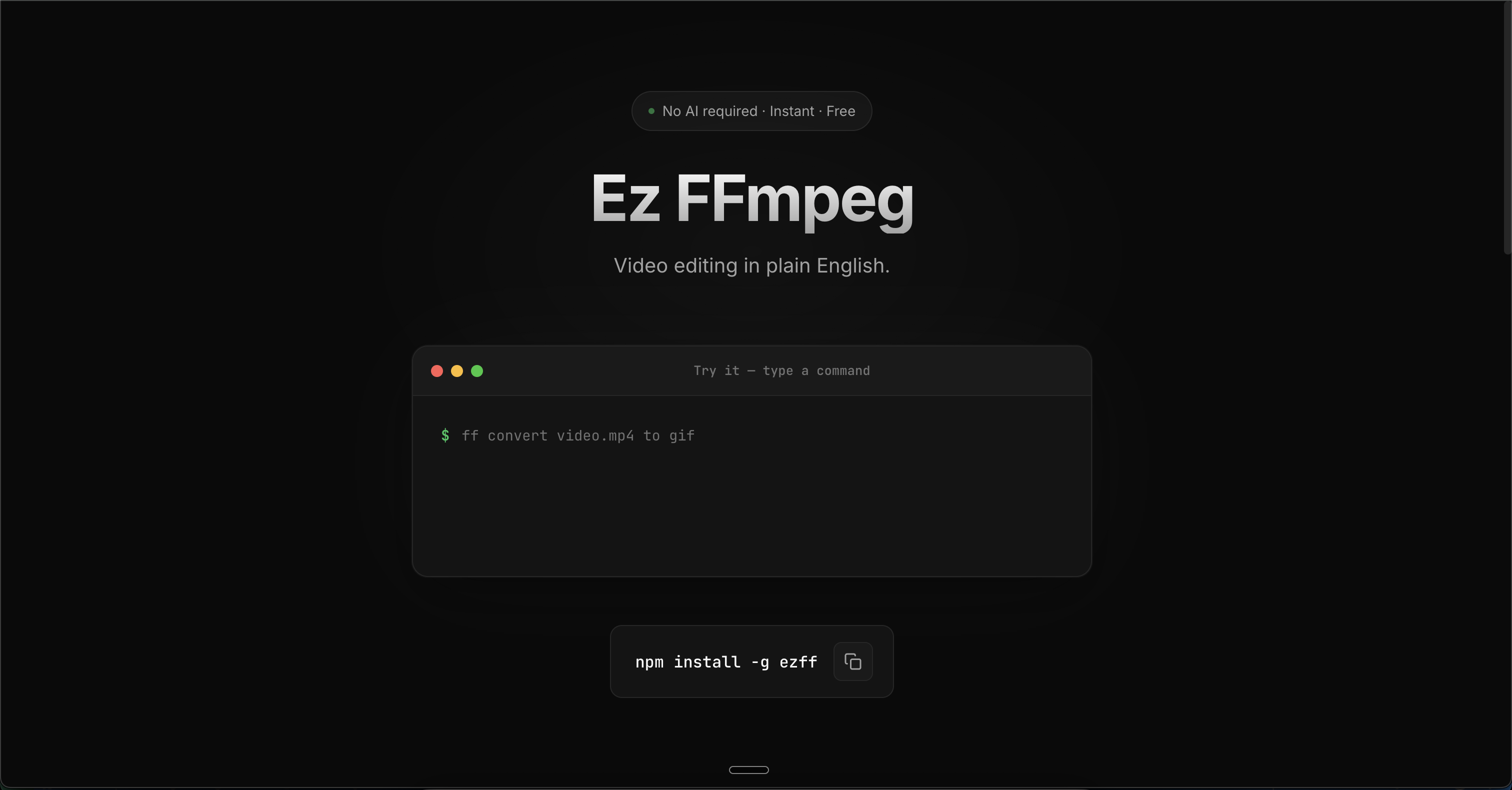 EZFF - Video editing in plain English gallery image