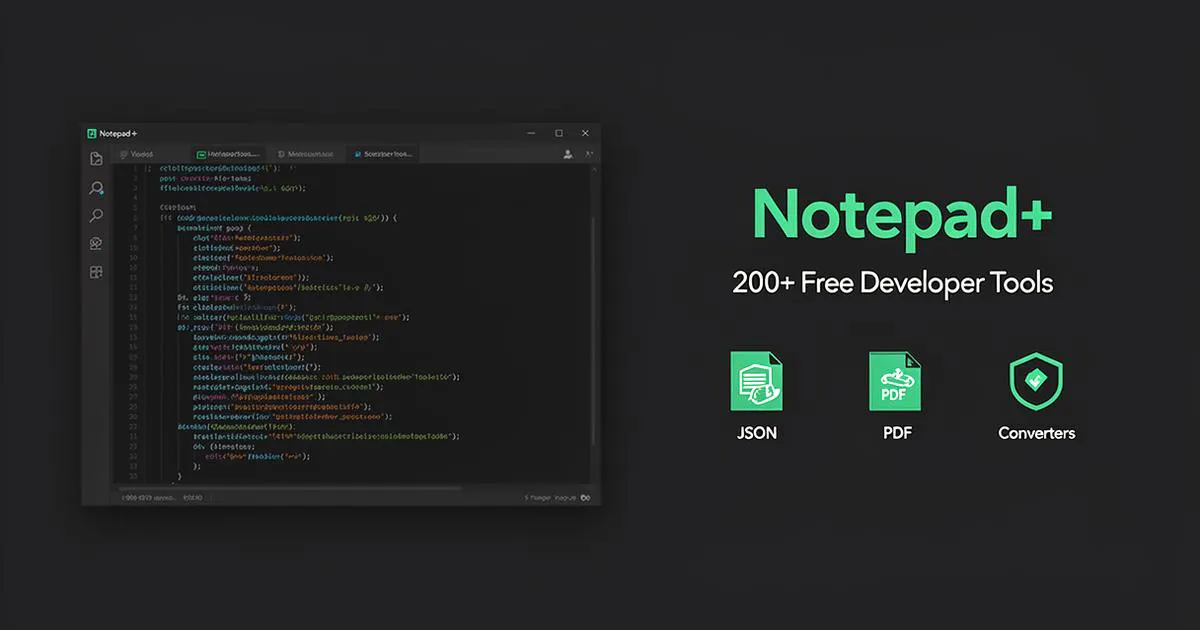Notepad+ 제품 배너