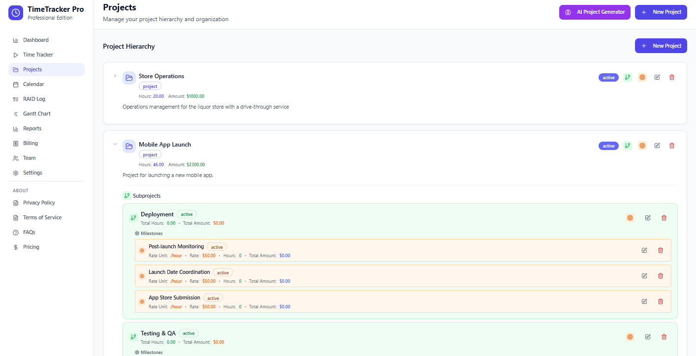 TimeTracker Pro gallery image