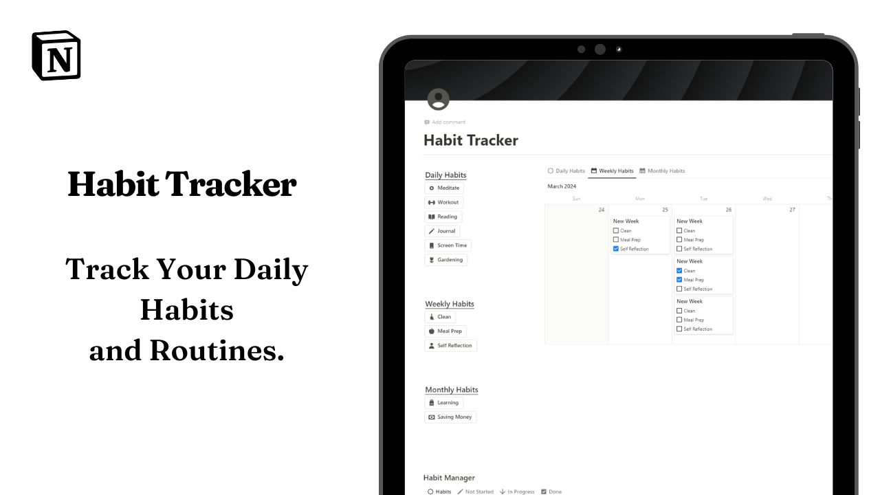Notion Habit Tracker gallery image