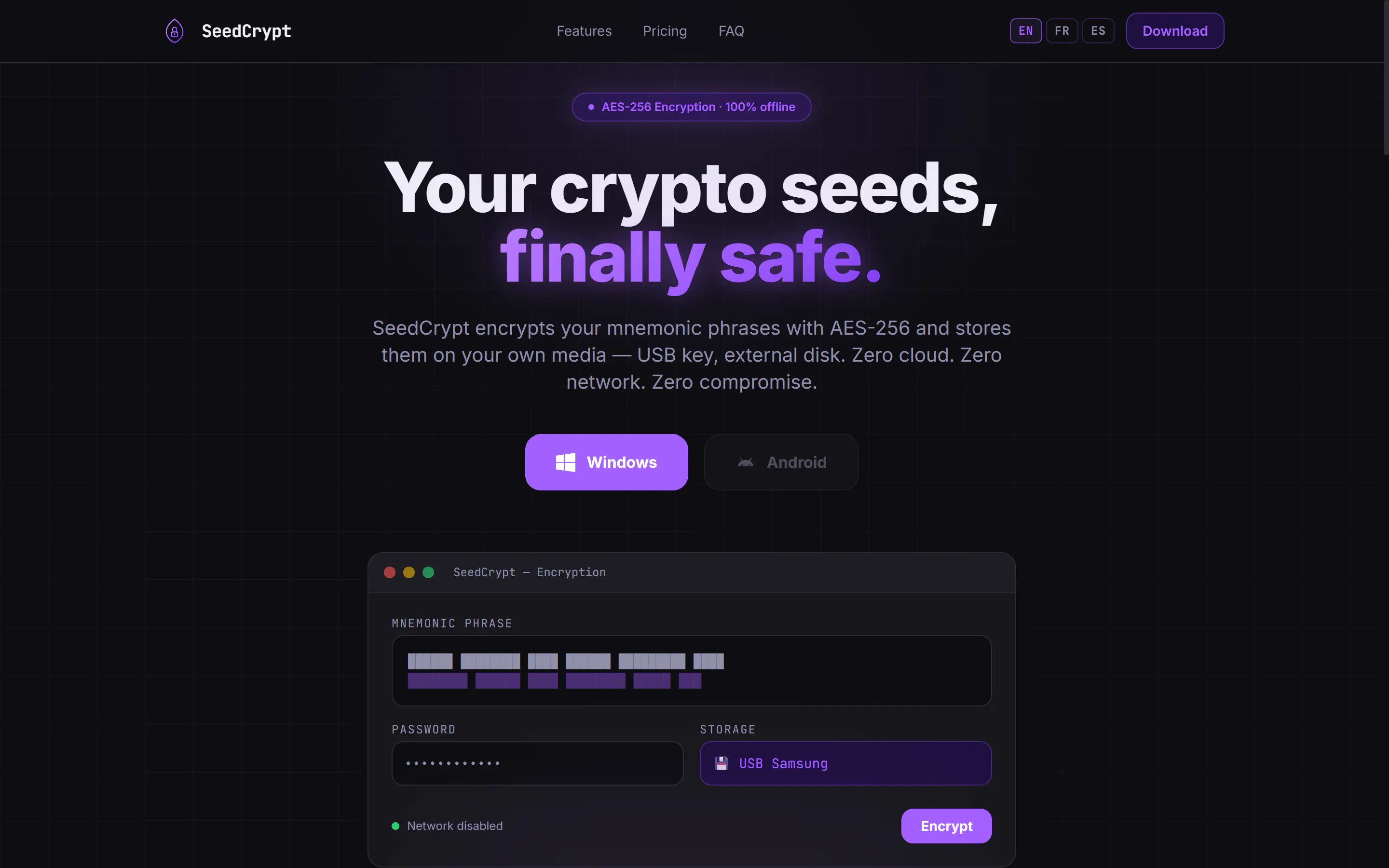 SeedCrypt product banner
