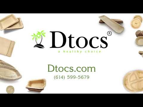Dtocs palm leaf tableware sample kit gallery image