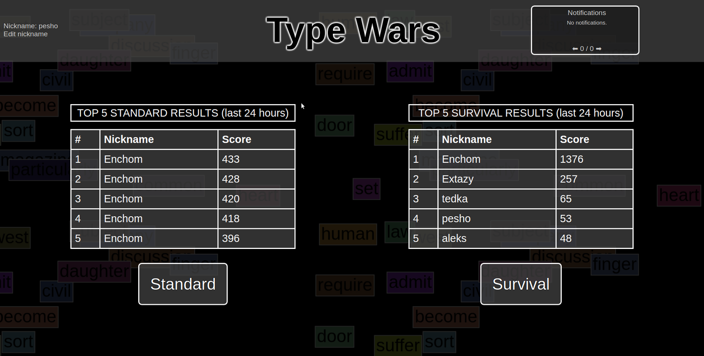 TypeWars.io gallery image