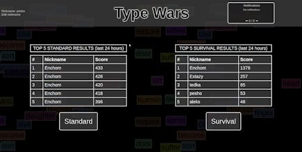 TypeWars.io gallery image