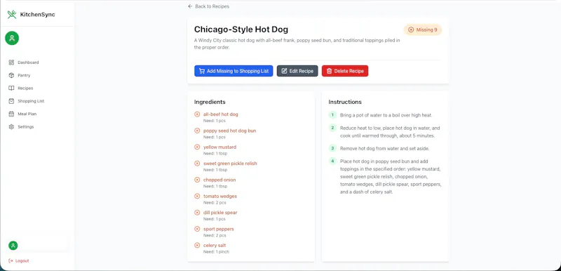 Kitchen sync pro screenshot 4